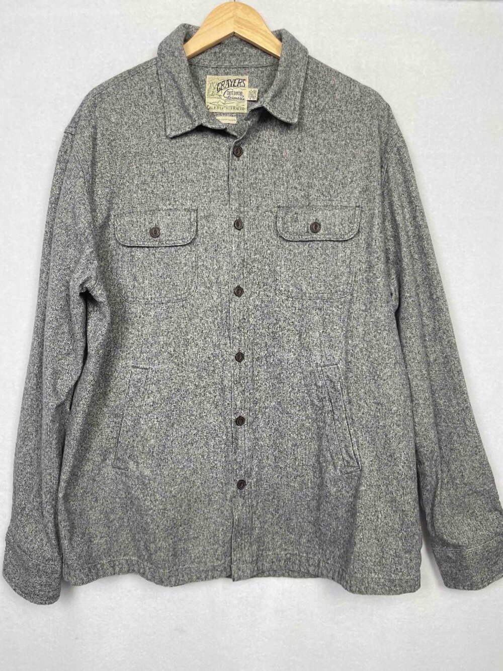 Grayers Outdoor Long Sleeve Button Up Shirt / Jacket / Shacket Mens Size XXL